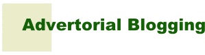 advertorial blogging
